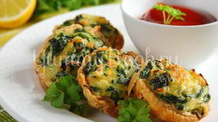 Рецепт Тарталеток с лососем и шпинатом