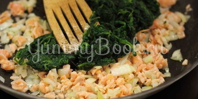 Рецепт тарталеток с лососем и шпинатом