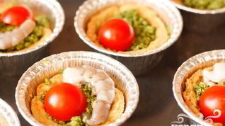 Рецепт Тарталеток с песто и креветками