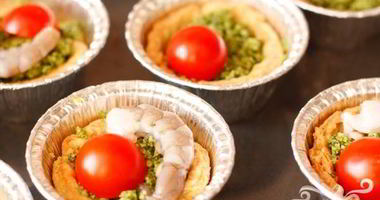 Рецепт Тарталеток с песто и креветками