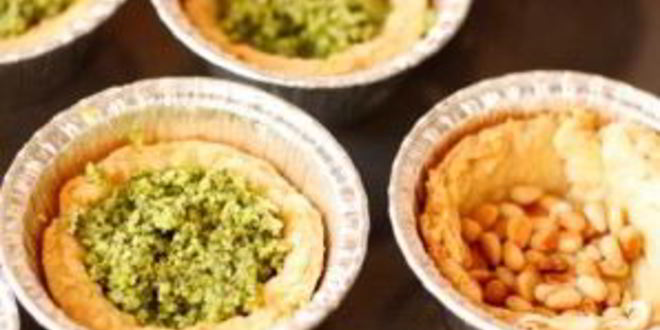 Рецепт тарталеток с песто и креветками