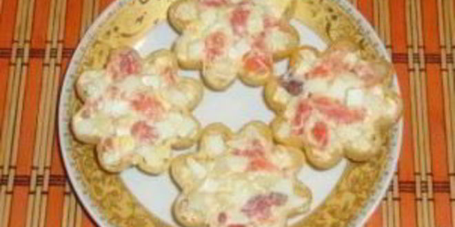 Рецепт тарталеток с семгой