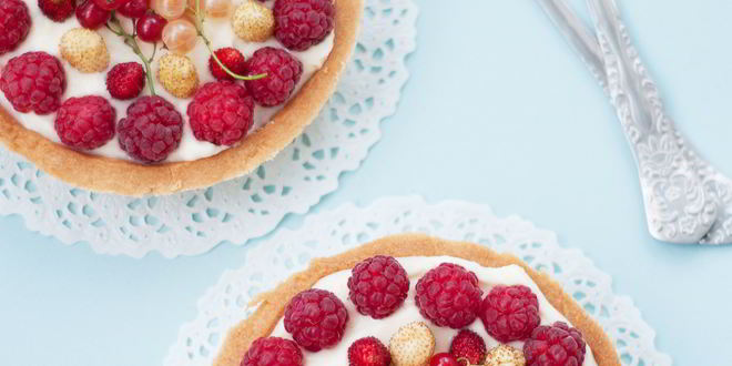 Рецепт Тарталеток с ягодами и сливочно-сырным кремом