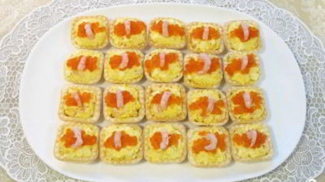 Рецепт тарталеток закусочных