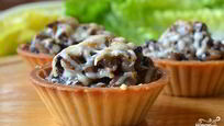 Рецепт Закуски с грибами в тарталетках