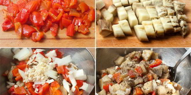 Рецепт быстрого тарта с баклажанами