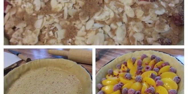 Рецепт фруктового тарта с овсяным штрейзелем