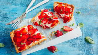 Рецепт Клубничного тарта с заварным кремом