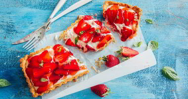 Рецепт Клубничного тарта с заварным кремом