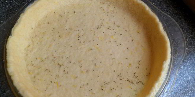 Рецепт лимонного тарта с помидорками черри, моцареллой и бастурмой