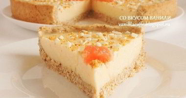 Рецепт Миндального тарта с грейпфрутовым кремом, белым шоколадом и маскарпоне