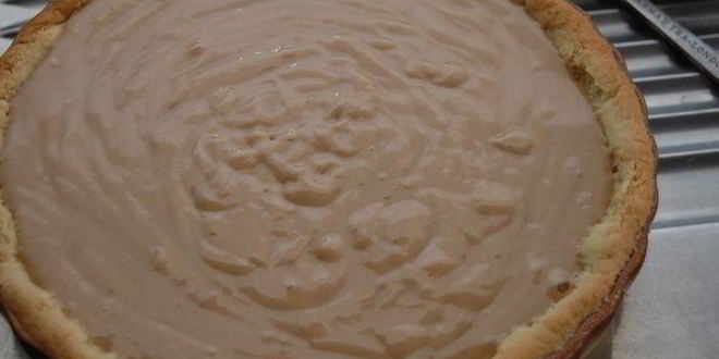 Рецепт миндального тарта с карамелизованными нектаринами