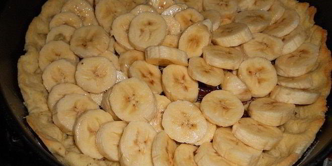 Рецепт нежного бананового тарта