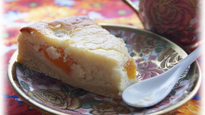 Рецепт персикового тарта с франжипаном