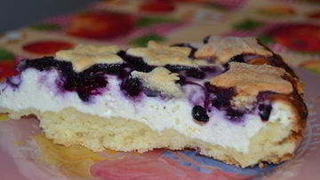 Рецепт Тарта с черникой Звездное небо