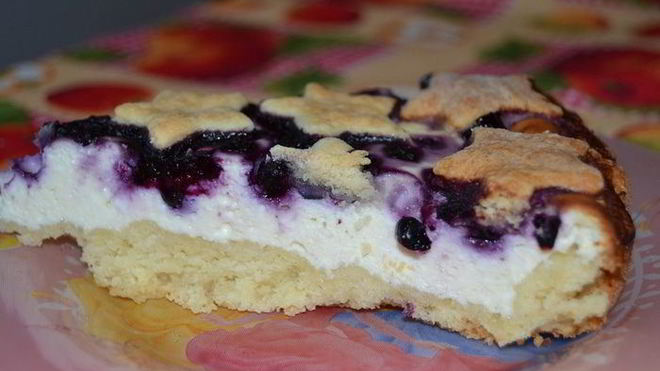 Рецепт тарта с черникой звездное небо