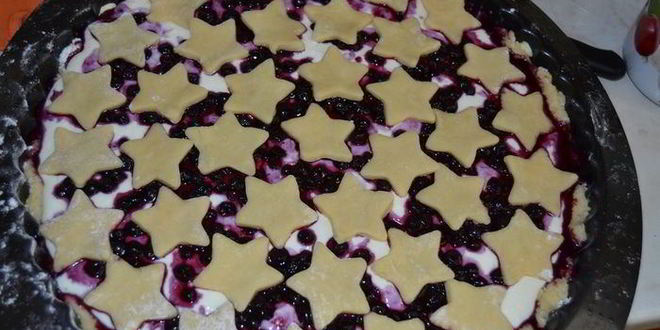 Рецепт тарта с черникой звездное небо