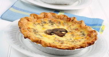 Рецепт Тарта с грибами, пореем и голубым сыром