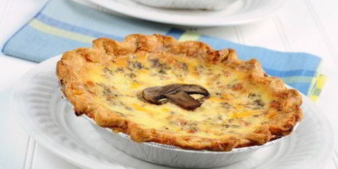 Рецепт Тарта с грибами, пореем и голубым сыром