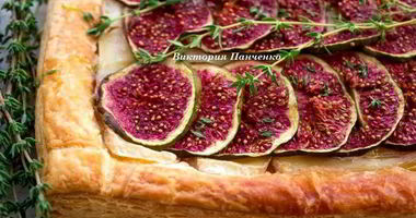 Рецепт Тарта с инжиром и сыром бри