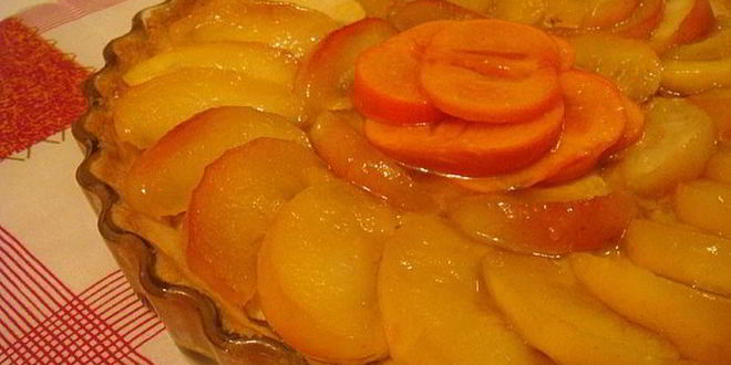 Рецепт тарта с карамелизованными яблоками