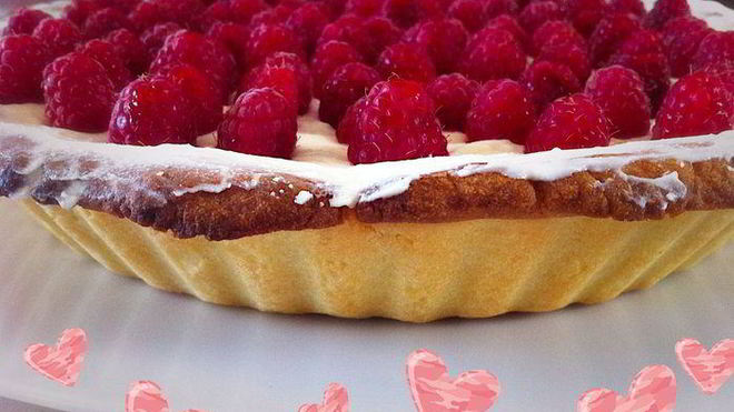 Рецепт тарта с малиной