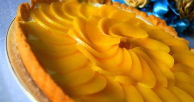 Рецепт Тарта с маскарпоне и персиками