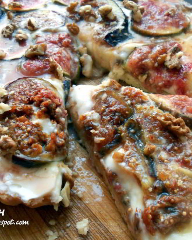 Рецепт тарта с маскарпоне, инжиром и медовым соусом