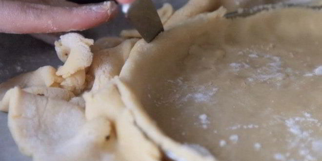 Рецепт тарта с ревенем и миндалем