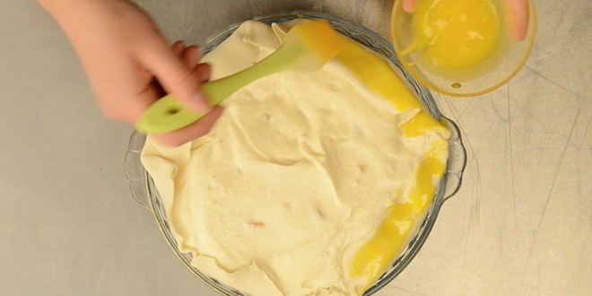 Рецепт тарта с рикоттой, лимонной цедрой и цукатами