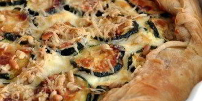 Рецепт Тарта с цукини, томатами и базиликом