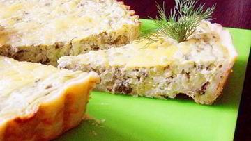 Рецепт Тарта с зеленым горошком