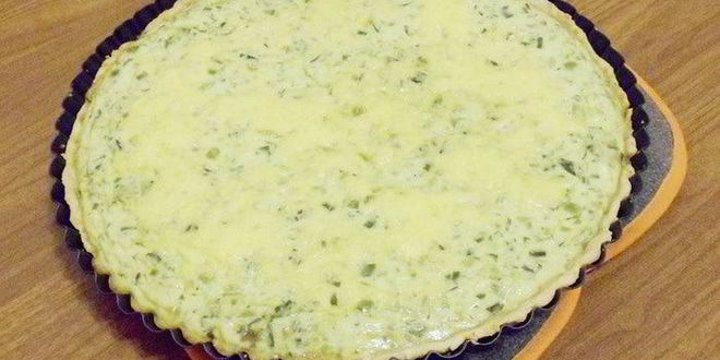 Рецепт тарта с зеленым горошком