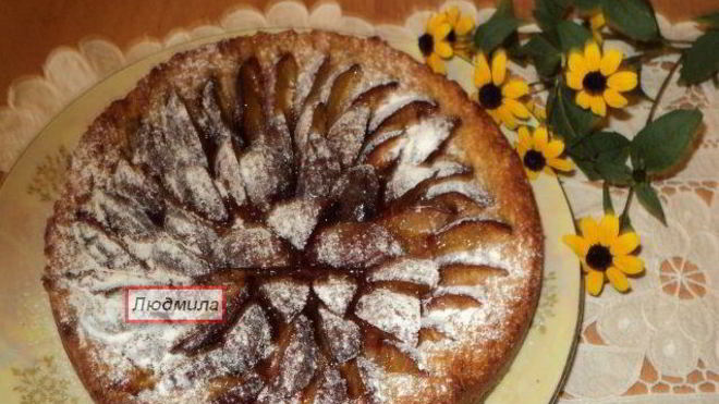 Рецепт тарта со сливами