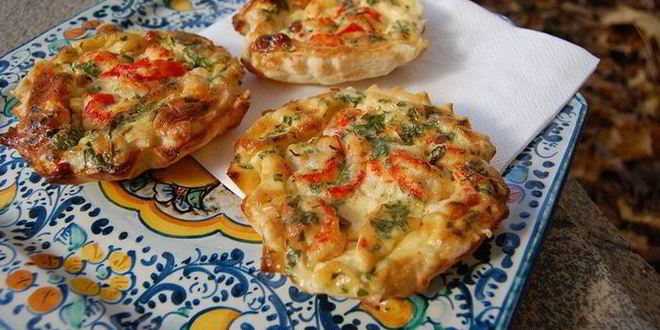 Рецепт Тартов с раковыми шейками и зеленью