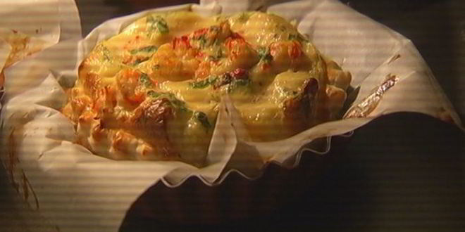 Рецепт тартов с раковыми шейками и зеленью