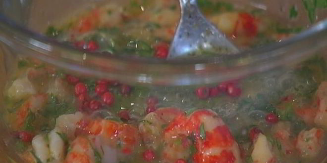 Рецепт тартов с раковыми шейками и зеленью