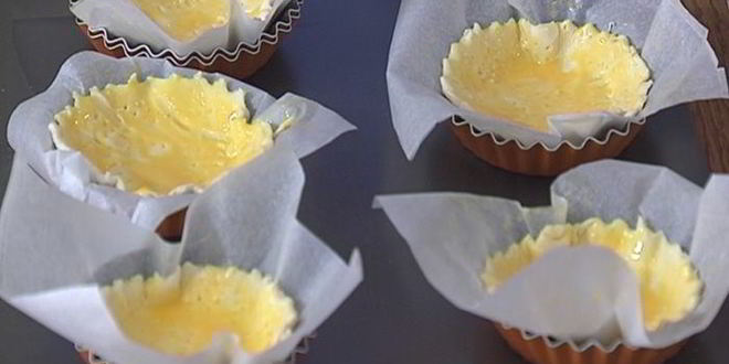 Рецепт тартов с раковыми шейками и зеленью