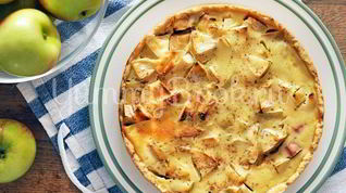 Рецепт Яблочного тарта с ревенем