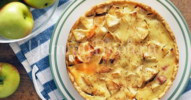 Рецепт Яблочного тарта с ревенем