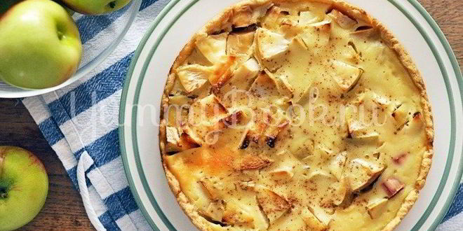 Рецепт Яблочного тарта с ревенем