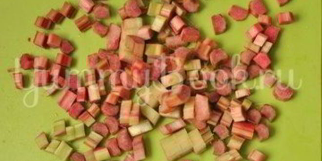 Рецепт яблочного тарта с ревенем