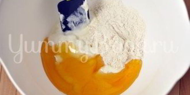 Рецепт яблочного тарта с ревенем