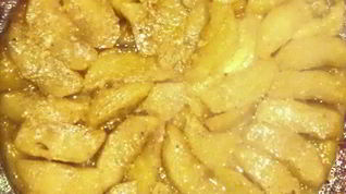 Рецепт Яблочного тарта татен с цедрой лимона и корицей