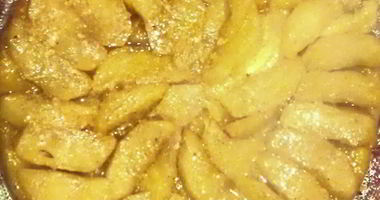 Рецепт Яблочного тарта татен с цедрой лимона и корицей