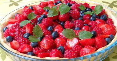 Рецепт Ягодного тарта с ванильным заварным кремом