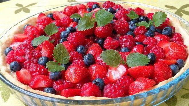 Рецепт ягодного тарта с ванильным заварным кремом