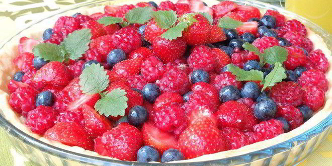 Рецепт ягодного тарта с ванильным заварным кремом