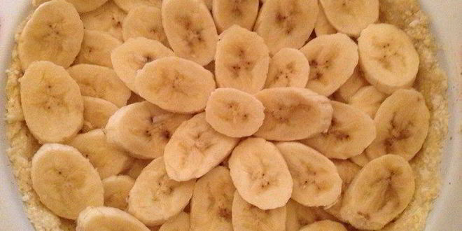 Рецепт заливного бананового тарта