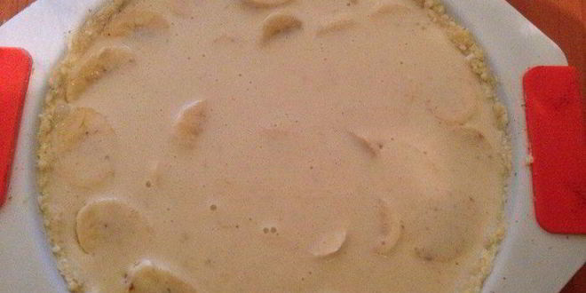 Рецепт заливного бананового тарта